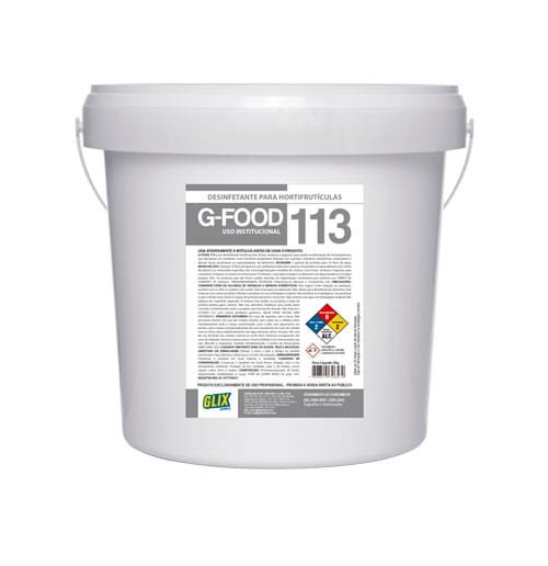 Balde do desinfetante para hortifrutículas G-FOOD 113, da linha GLIX